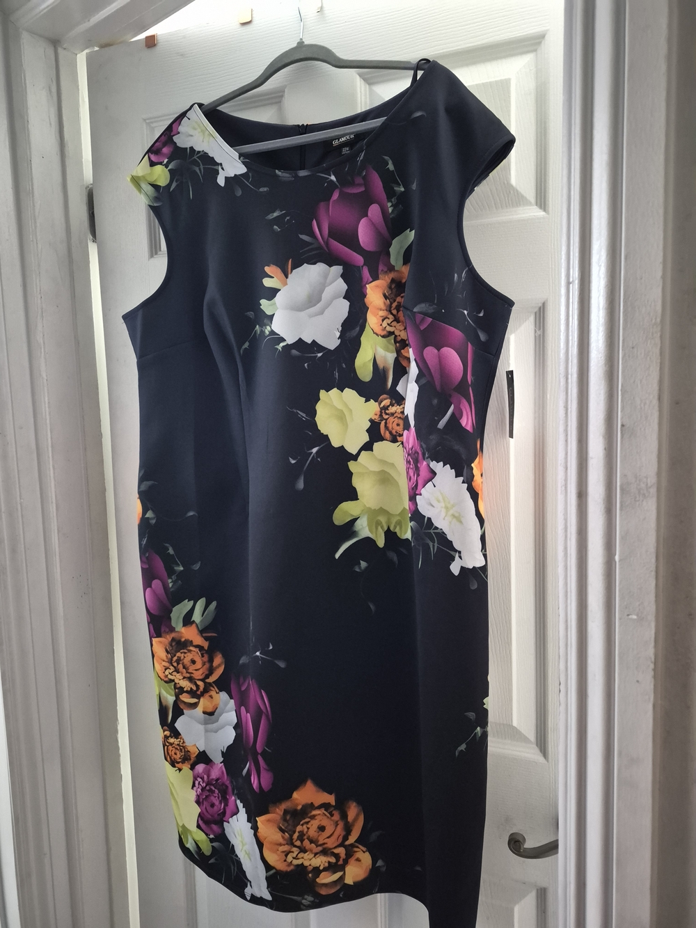 Nwt 22w Glamour Floral Dress